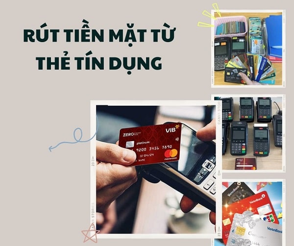 Các cách rút tiền từ thẻ tín dụng hiện nay